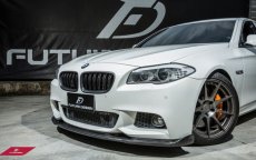 画像3: BMW 5シリーズ F10 F11 前期 Mスポーツ フロントバンパー用リップスポイラー 本物ドライカーボン DryCarbon  (3)