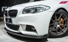 画像4: BMW 5シリーズ F10 F11 前期 Mスポーツ フロントバンパー用リップスポイラー 本物ドライカーボン DryCarbon  (4)