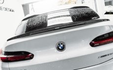 画像3: BMW X4 G02 トランク用リアスポイラー 本物DryCarbon ドライカーボン  (3)