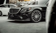 画像5: BENZ メルセデス・ベンツ S-Class W222 S63 フロントバンパー用リップスポイラー 本物DryCarbon ドライカーボン (5)