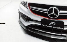 画像13: BENZ メルセデス・ベンツ CLA-Class W117 LCI 後期 フロントバンパー用リップスポイラー 本物DryCarbon ドライカーボン (13)