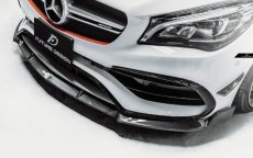 画像12: BENZ メルセデス・ベンツ CLA-Class W117 LCI 後期 フロントバンパー用リップスポイラー 本物DryCarbon ドライカーボン (12)