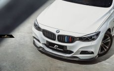 画像5: BMW 3シリーズ F34 3GT フロント用 青紺赤 艶ありブラックキドニーグリル センターグリル  (5)