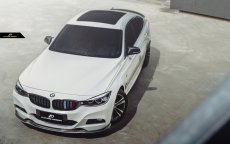 画像4: BMW 3シリーズ F34 3GT フロント用 青紺赤 艶ありブラックキドニーグリル センターグリル  (4)