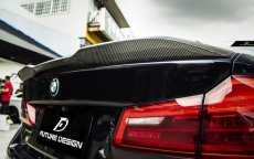 画像1: BMW 5シリーズ F90 M5 トランク用リアスポイラー DryCarbon 本物ドライカーボン (1)