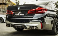 画像5: BMW 5シリーズ F90 M5 リアトバンパー用 カーボン ディフューザー DryCarbon 本物ドライカーボン (5)