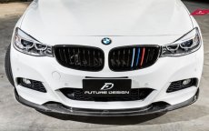 画像3: BMW 3シリーズ F34 3GT フロント用 青紺赤 艶ありブラックキドニーグリル センターグリル  (3)