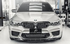 画像9: BMW 5シリーズ F90 M5 フロントバンパー用リップスポイラー DryCarbon 本物ドライカーボン (9)