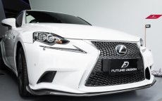 画像2: LEXUS IS350 IS300h IS250 IS200t F-SPORTバンパー用リップスポイラー 本物Carbon カーボン (2)