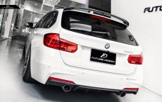 画像3: BMW 3シリーズ F31 ツーリング トランク用 リアスポイラー 本物DryCarbon ドライカーボン (3)