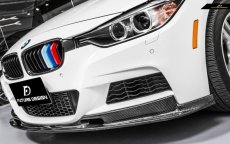 画像3: BMW 3シリーズ F30 セダン F31 ツーリング Mスポーツ フロント用 リップスポイラー 本物DryCarbon ドライカーボン (3)