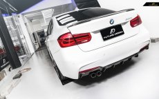 画像3: BMW 3シリーズ F30 セダン F31 ツーリング Mスポーツ用 リア ディフューザー 本物DryCarbon ドライカーボン (3)