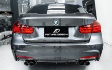 画像1: BMW 3シリーズ F30 セダン トランク用 リアウィング 本物DryCarbon ドライカーボン (1)