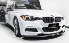 画像7: BMW 3シリーズ F30 セダン F31 ツーリング Mスポーツ フロント用 リップスポイラー 本物DryCarbon ドライカーボン (7)