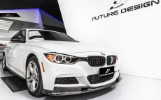 画像2: BMW 3シリーズ F30 セダン F31 ツーリング Mスポーツ フロント用 リップスポイラー 本物DryCarbon ドライカーボン (2)