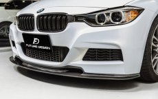 画像1: BMW 3シリーズ F30 セダン F31 ツーリング Mスポーツ フロント用 リップスポイラー 本物DryCarbon ドライカーボン (1)