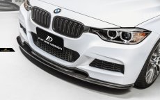 画像5: BMW 3シリーズ F30 セダン F31 ツーリング Mスポーツ フロント用 リップスポイラー 本物DryCarbon ドライカーボン (5)