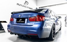 画像2: BMW 3シリーズ F30 セダン トランク用 リアウィング 本物DryCarbon ドライカーボン (2)