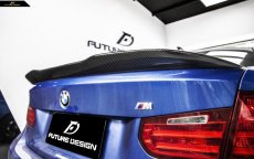 画像1: BMW 3シリーズ F30 セダン トランク用 リアウィング 本物DryCarbon ドライカーボン (1)