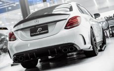 画像9: BENZ メルセデス・ベンツ C-Class W205 セダン C43 ED1仕様 リア ディフューザー 艶ありブラック (9)