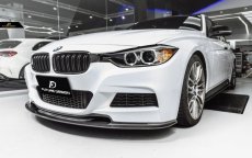 画像4: BMW 3シリーズ F30 セダン F31 ツーリング Mスポーツ フロント用 リップスポイラー 本物DryCarbon ドライカーボン (4)