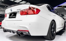 画像3: BMW 3シリーズ F30 セダン F31 ツーリング Mスポーツ用 リア ディフューザー 本物DryCarbon ドライカーボン (3)