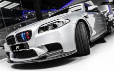 画像2: BMW 5シリーズ F10 セダン M5 フロントバンパー用リップスポイラー 本物ドライカーボン DryCarbon  (2)