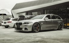 画像9: BMW 5シリーズ F10 F11 Mスポーツ フロントバンパー用リップスポイラー 本物カーボン Carbon  (9)