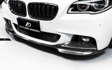 画像7: BMW 5シリーズ F10 F11 Mスポーツ フロントバンパー用リップスポイラー 本物カーボン Carbon  (7)