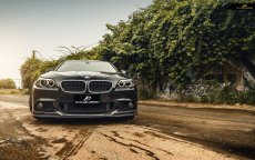 画像3: BMW 5シリーズ F10 F11 Mスポーツ フロントバンパー用リップスポイラー 本物カーボン Carbon  (3)