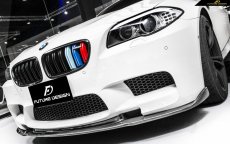 画像3: BMW 5シリーズ F10 セダン M5 フロントバンパー用リップスポイラー 本物ドライカーボン DryCarbon  (3)