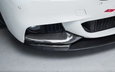 画像4: BMW 5シリーズ F10 セダン F11 ツーリング  Mスポーツ フロントバンパー用リップスポイラー 本物ドライカーボン DryCarbon  (4)