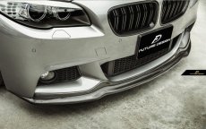 画像6: BMW 5シリーズ F10 F11 Mスポーツ フロントバンパー用リップスポイラー 本物カーボン Carbon  (6)