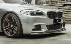 画像5: BMW 5シリーズ F10 F11 Mスポーツ フロントバンパー用リップスポイラー 本物カーボン Carbon  (5)