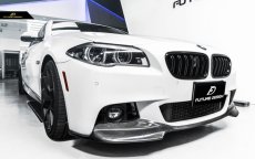 画像5: BMW 5シリーズ F10 F11 Mスポーツ フロントバンパー用リップスポイラー 本物カーボン Carbon  (5)