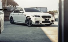 画像4: BMW 5シリーズ F10 セダン  M5 フロントバンパー用リップスポイラー 本物ドライカーボン DryCarbon  (4)