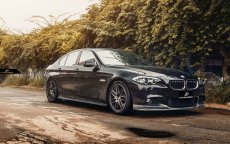 画像4: BMW 5シリーズ F10 F11 Mスポーツ フロントバンパー用リップスポイラー 本物カーボン Carbon  (4)