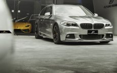 画像3: BMW 5シリーズ F10 F11 Mスポーツ フロントバンパー用リップスポイラー 本物カーボン Carbon  (3)