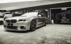 画像8: BMW 5シリーズ F10 F11 Mスポーツ フロントバンパー用リップスポイラー 本物カーボン Carbon  (8)