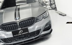 画像8: BMW 3シリーズ G20 G21 M-TECH Mスポーツ フロントバンパー用リップスポイラー 本物DryCarbon ドライカーボン (8)