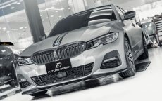 画像2: BMW 3シリーズ G20 G21 M-TECH Mスポーツ フロントバンパー用リップスポイラー 本物DryCarbon ドライカーボン (2)