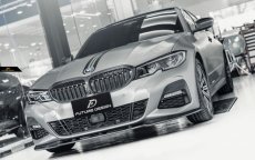 画像3: BMW 3シリーズ G20 G21 M-TECH Mスポーツ フロントバンパー用リップスポイラー 本物DryCarbon ドライカーボン (3)