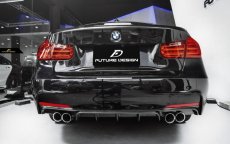 画像1: BMW 3シリーズ F30 セダン F31 ツーリング Mスポーツ用 リア ディフューザー 本物DryCarbon ドライカーボン (1)