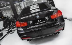 画像2: BMW 3シリーズ F30 セダン F31 ツーリング Mスポーツ用 リア ディフューザー 本物DryCarbon ドライカーボン (2)