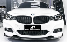画像1: BMW 3シリーズ F34 3GT Mスポーツ フロントバンパー用リップスポイラー 本物DryCarbon ドライカーボン (1)