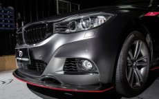 画像4: BMW 3シリーズ F34 3GT Mスポーツ フロントバンパー用リップスポイラー 本物DryCarbon ドライカーボン (4)