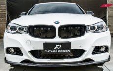 画像1: BMW 3シリーズ F34 3GT フロント用 艶ありブラックキドニーグリル センターグリル  (1)