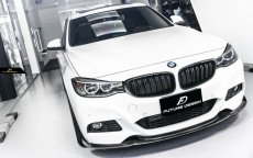 画像2: BMW 3シリーズ F34 3GT Mスポーツ フロントバンパー用リップスポイラー 本物DryCarbon ドライカーボン (2)