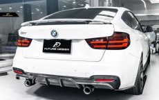 画像5: BMW 3シリーズ F34 3GT Mスポーツ リア ディフューザー 本物DryCarbon ドライカーボン (5)