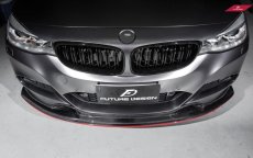 画像2: BMW 3シリーズ F34 3GT Mスポーツ フロントバンパー用リップスポイラー 本物DryCarbon ドライカーボン (2)